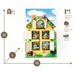 Bisiboard (didactic panel) wall mounted TEREMOK. Fairy Tale Country series