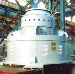 Vertical synchronous hydro generator for small HPPs SV-215/119-6