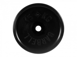 MB-PltBE-15 Rubber disc "Euro-Classic", black, 51 mm, 15 kg