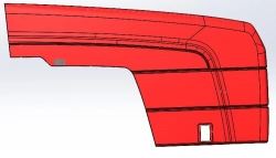 Right bonnet PS 529.02.00.00.00.000
