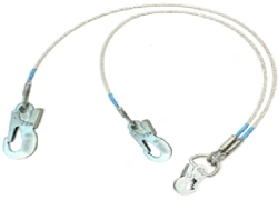 Two-branch metal cable sling BG