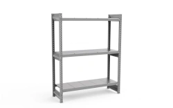 Medium-load shelving units of SGR galvanised series (height - 500-5000 mm, width - 500-2500 mm, depth - 250-1200 mm)