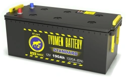 Accumulator lead starter battery TYUMEN BATTERY 6ST-190L STANDARD bolt