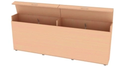 Poster cabinet 1900x260x760mm (WxHxH)