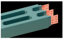 Cast-insulated current-carrying conductors of STA, STS types for voltage up to 24 kV, trade mark "METAENERGY".