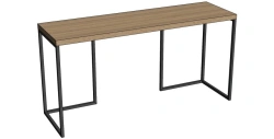 A04 Desk on metal supports 1500x750x450
