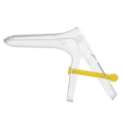 Gynaecological polymer double-leaf single-use sterile gynaecological mirror according to TU 9393-005-27380060-2006 ?1 (S).