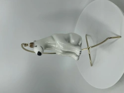 Licensed handmade glass Christmas tree toy "Bear"