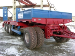 Trailer Politrans 84289-0000070. Wheel axle "Plante" 1204-241002. Tyre 235/75R17,5. In version: platform with load platform