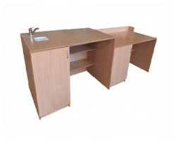 Chemical demonstration table with plumbing art. no. SH.05.03