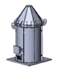 Flare axial smoke exhaust fans