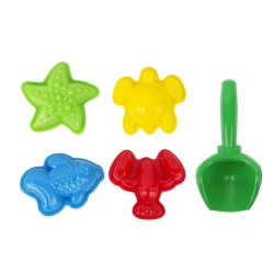 Game Children's sand set 5pr. (moulds for sand "SEA" 4 pcs., scoop)