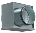 Filter boxes with filter for circular ducts FBCr