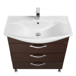 Cabinet under sink Aquaton Aria 80 H dark brown 1A141301AA4301.A141.3.01A.A43.0