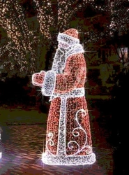Illumination frame illumination "Father Frost" - decorative street lamp to be installed as an independent stationary object.