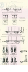Platform CAB 83433RE (suspension: pneumatic), with removable side, with sliding or non-sliding stakes, with mechanical ladders.