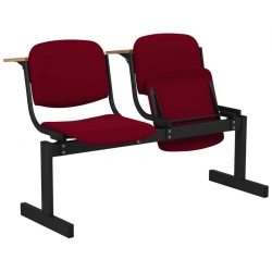 Block of upholstered chairs