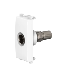 CADUCEUS ALING Experience + antibacterial Flush-mounted FM antenna socket single F/F, 1M, white, Art. No. A74262.0