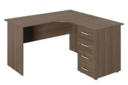 Writing desk with L-shaped table top FML3