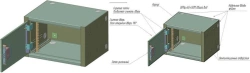 Reinforced wall-mounted distribution cabinet SHRNu-6U-450M