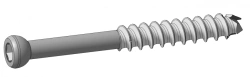Cannulated screws Ø 6,5 mm, length 45 mm to 150 mm, 5 mm pitch, article number 414.5XXX