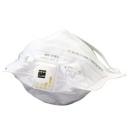 Filtering half-mask for protection against aerosols of the VM trade mark BM 9100 series: models BM 9163 protection class FFP3 NR