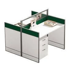 Desk for 2 workplaces with screens DAMINART trade mark
