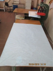 Sheet included in the Set of obstetric linen for women in labour made of nonwoven material disposable sterile CBD "GEXA"