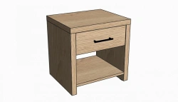Bedside cabinet with a drawer