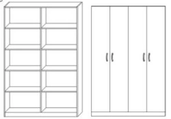 Filing cabinet for trade enterprises