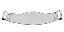 Flat metal matrices with locking fixing device No. 1.303(1)