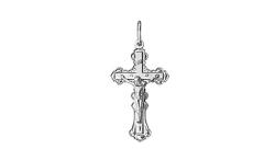 Pendant of 585 white gold NP18-020-3 3G