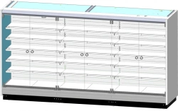 Display case refrigerated wall-mounted universal Varshava 210/105 VHSnp-3.75
