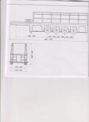 Semitrailer panel carrier PP-3-4, type PR4, modification 92297-0000010-05. Axial unit AGOS-4-GT7-00.00.000.