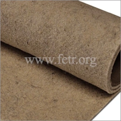 Felt unimpregnated, uncoated or unduplicated, obtained by needle-punching method