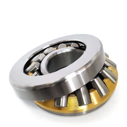 Thrust and thrust roller bearings with spherical rollers