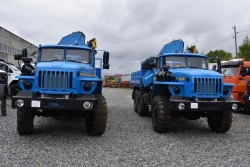 Special cargo truck on URAL 4320-18 chassis. GIRD mark. Type 5849N2. Modification 5849N2-0000041. Design of loading and unloadin