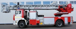 Fire fighting ladder AL-24 (K12), type 4344N5, on chassis KAMAZ-43082-N5 (KOMPAS-12), modification of chassis SV12S2.