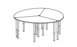 Modular table (Trade mark Alliance-S)