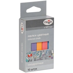 Coloured school crayons, soft, 10 pieces
