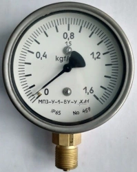 Indicating pressure gauge MP3-U-1-VU-UHL1