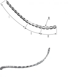 J-shaped plates RS 3.5, left and right, article number 262.848.090R/L