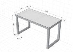 Double-seat pupil's table Article SOSH-12-6