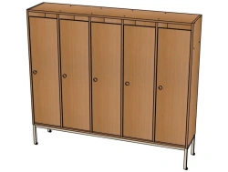 5-section cupboard on metal frame/ SD22