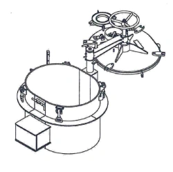 Intangibles, articles and parts of ship's machinery: Cargo tank hatch.
