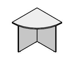 Corner corner console. Set of furniture "Agat"