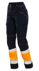 Women's special signal trousers LADY REVERSE of high visibility 1st class, for protection against mechanical influences, OPZ, ma