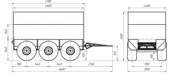 Trailer to snowmobiler "Predator" P34-230