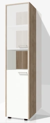 MAGNA Narrow combination cupboard with niche and glass, Art. no. MSHUNS 01