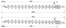 Frame rail with shackle of P65 type (project 2768.11.000/-01/-02/-03/-24/-25; 2768.12.000/-01/-02/-03/-24/-25)